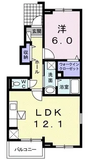 アバンツァートⅠ【1階】の間取り