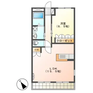 クレスト【2階】の間取り