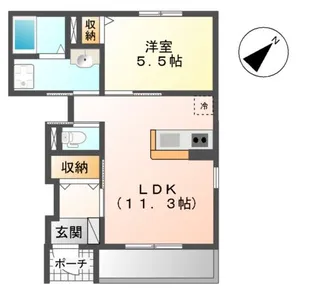 メゾン ド キャセロール【1階】の間取り