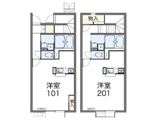 レオネクスト輝【1階】の間取り
