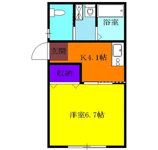 アムール リベラ【1階】の間取り