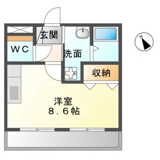 サンシャイン有松【1階】の間取り
