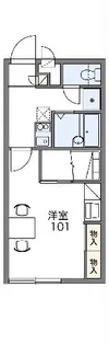 レオパレスたちばな【205号室】の間取り