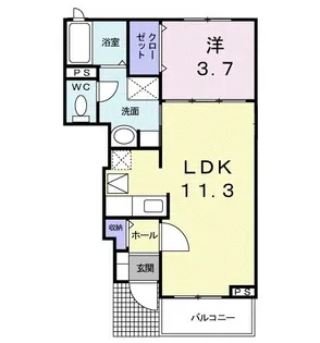 グリーンステージ【1階】の間取り
