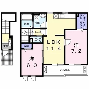 エスポワール【2階】の間取り
