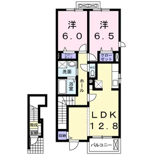 グリーンベル【2階】の間取り