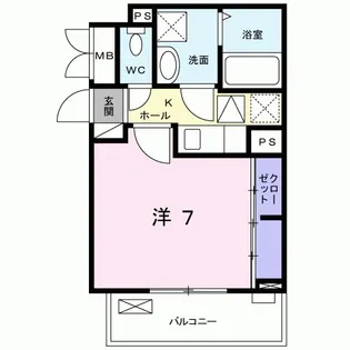 フォレストオハナ C棟【1階】の間取り
