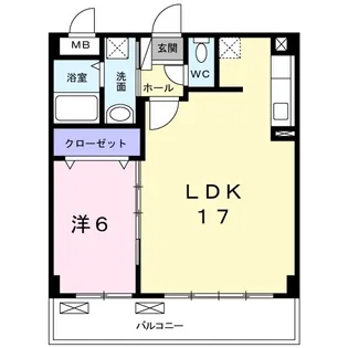 グレイト水広下【2階】の間取り