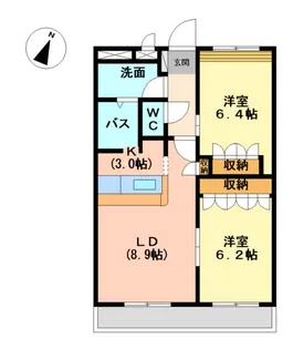 アバンサール【303号室】の間取り