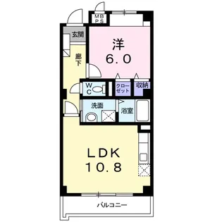 リセス・プランタン【1階】の間取り