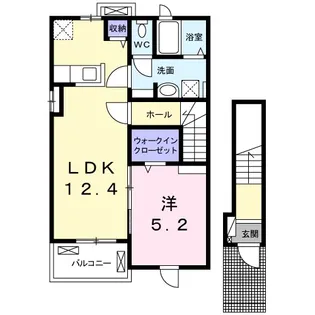 amenityⅡ【2階】の間取り