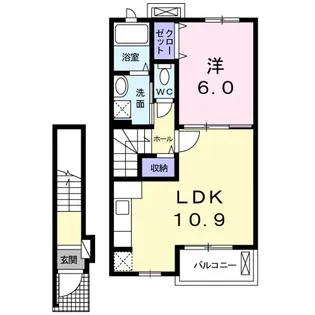 カーサ ユキ【2階】の間取り