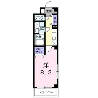 プロムナード 六木【2階】の間取り