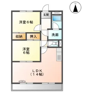 エスポワール西原【3階】の間取り