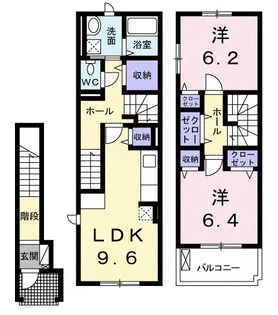 ベル・フルール【2階】の間取り