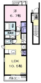 ラブラ・ローズ【2階】の間取り