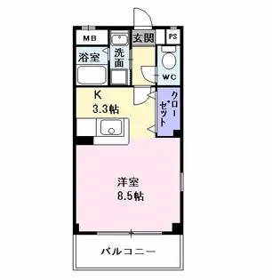 シューネス【2階】の間取り