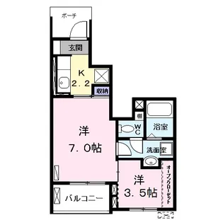 シュエット【1階】の間取り