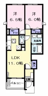 サンリット Ⅰ【1階】の間取り