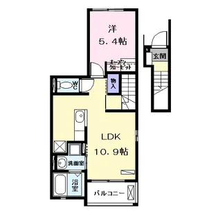 エスポワールKⅡ【2階】の間取り