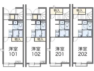 レオネクスト桜霞【204号室】の間取り