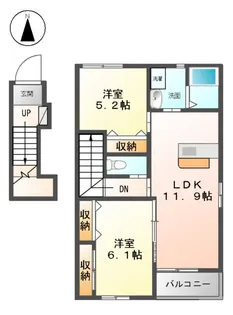 アヴニール【2階】の間取り