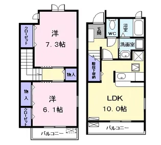 プレッソエコーⅤ【1階】の間取り