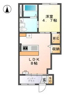 ネクステージ神宮南【1階】の間取り