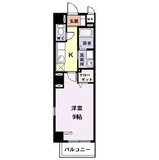 レジデンスKー1【5階】の間取り