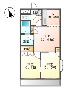PRONITY HIRANO C【2階】の間取り