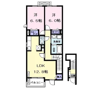 ツールマレーⅡ【2階】の間取り