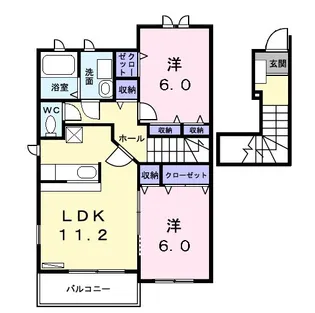 グランツコートK A【2階】の間取り
