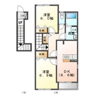 サンコート【2階】の間取り