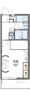 レオパレスライフワン【102号室】の間取り