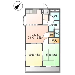 エスポワール【2階】の間取り