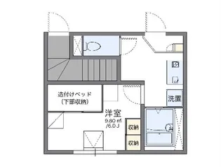 レオパレスカームリィ浜【1階】の間取り