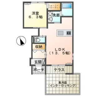 シャトー マリアージュ【1階】の間取り