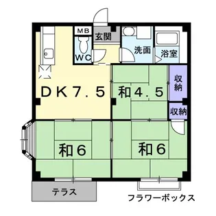 エレガンスイシグレ【1階】の間取り
