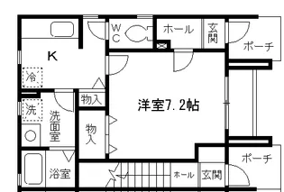 カーサ サンライズ【1階】の間取り