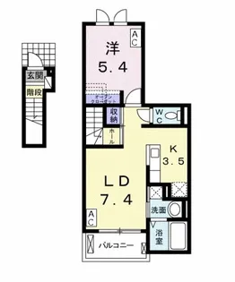 ラシアス【2階】の間取り