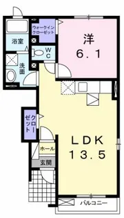 メゾン・ド・フーラ【1階】の間取り