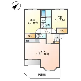 グレイス エル メゾンⅡ【1階】の間取り