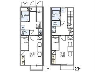 レオパレス昭和【112号室】の間取り