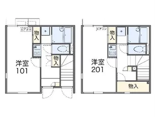 レオネクスト呼続【103号室】の間取り