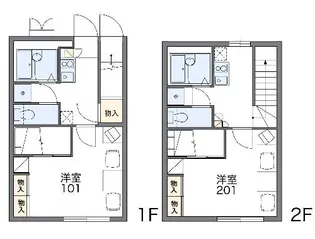 レオパレスサンマルコ【204号室】の間取り