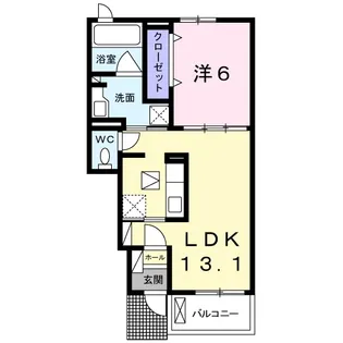 アリエッタⅢ【1階】の間取り
