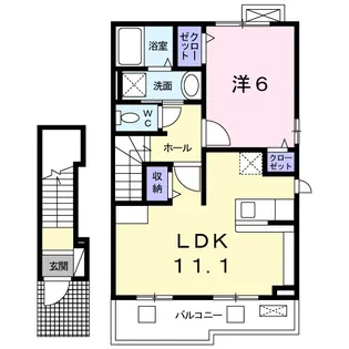 サン ソレイユ【2階】の間取り