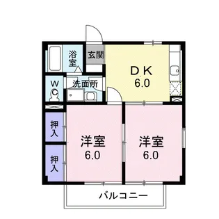メイプル.ウエスト【2階】の間取り