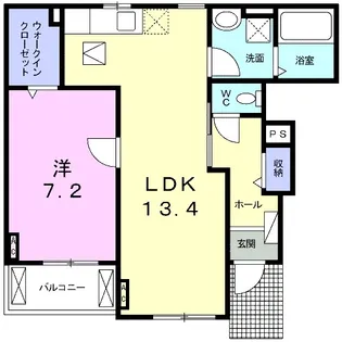 プレッソ【1階】の間取り