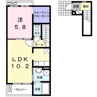 ベル ルミエール【2階】の間取り